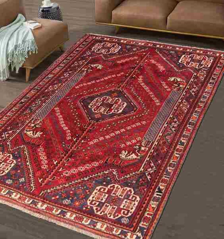 Ghashgahi Teppich 261x160 cm, 160.000 Knoten/m², handgeknüpft, Perserteppich
