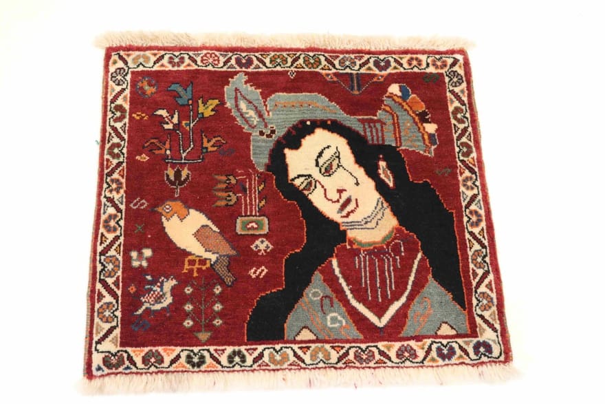 Ghashgahi Teppich 69x64 cm, 160.000 Knoten, multicolor, handgeknüpft