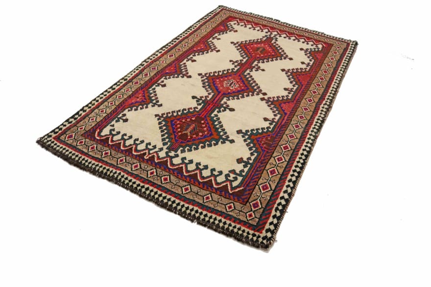 Ghashghai Teppich 199x113 cm, 160.000 Knoten, handgeknüpft, Perserteppich