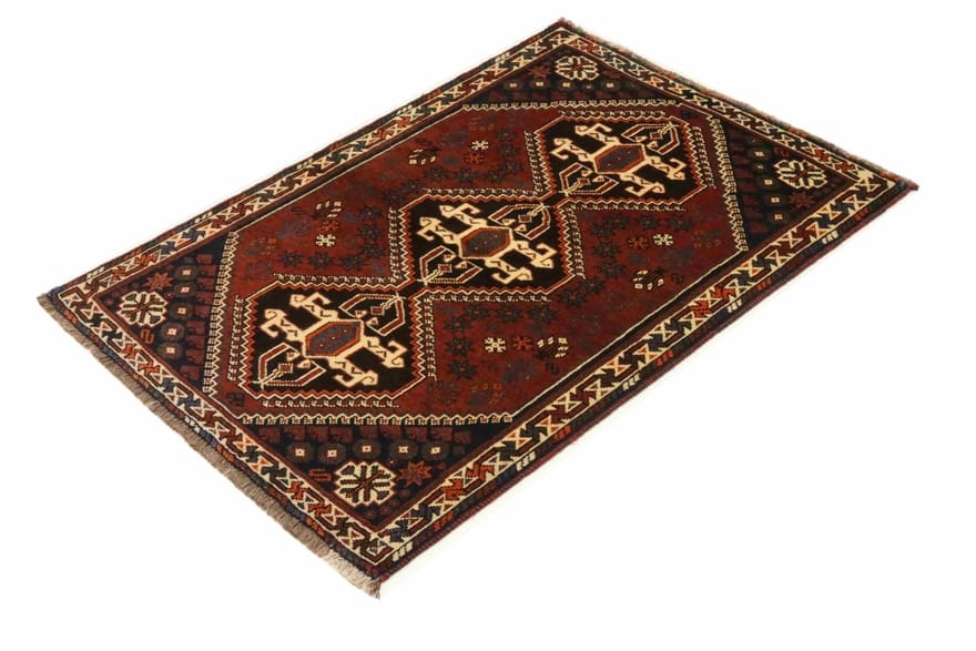Ghashghai Teppich 158x111 cm, 160.000 Knoten/m², Perserteppich handgeknüpft