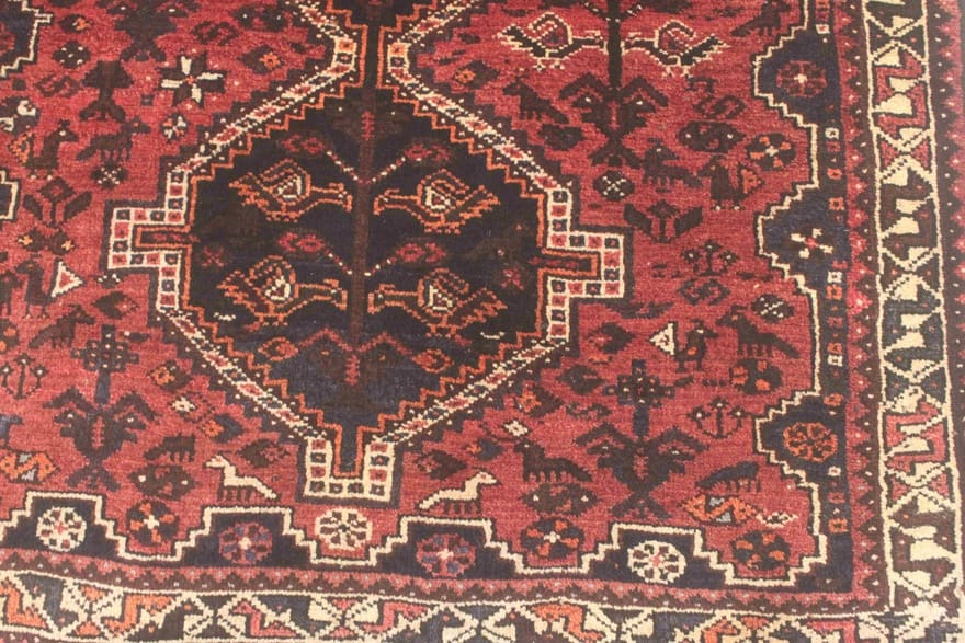 Ghashghai Teppich 154x105 cm, 160.000 Knoten/m², handgeknüpft, Perserteppich