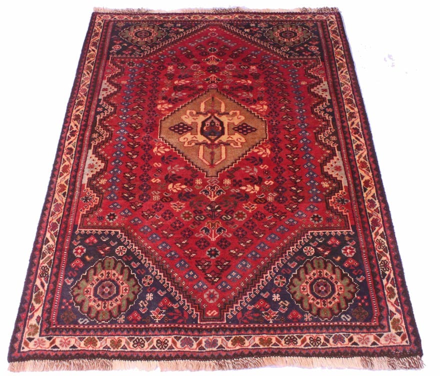 Ghashghai Teppich 151x106 cm, 160.000 Knoten, Perserteppich handgeknüpft