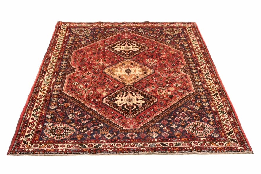 Ghashghai Teppich 269x174 cm – Handgeknüpft, Perserteppich, rot/orange