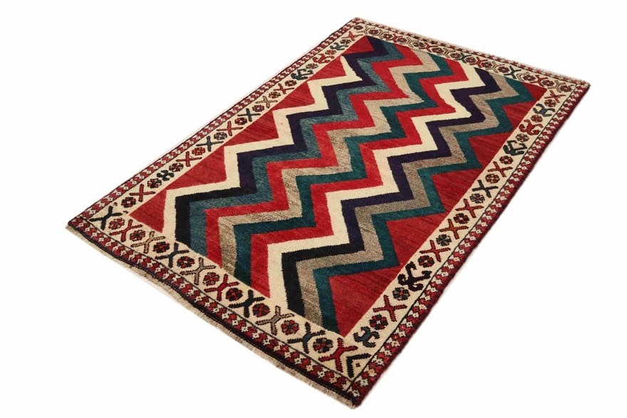 Handgeknüpfter Ghashghai Teppich 157x102 cm, 160.000 Knoten/m², Perserteppich