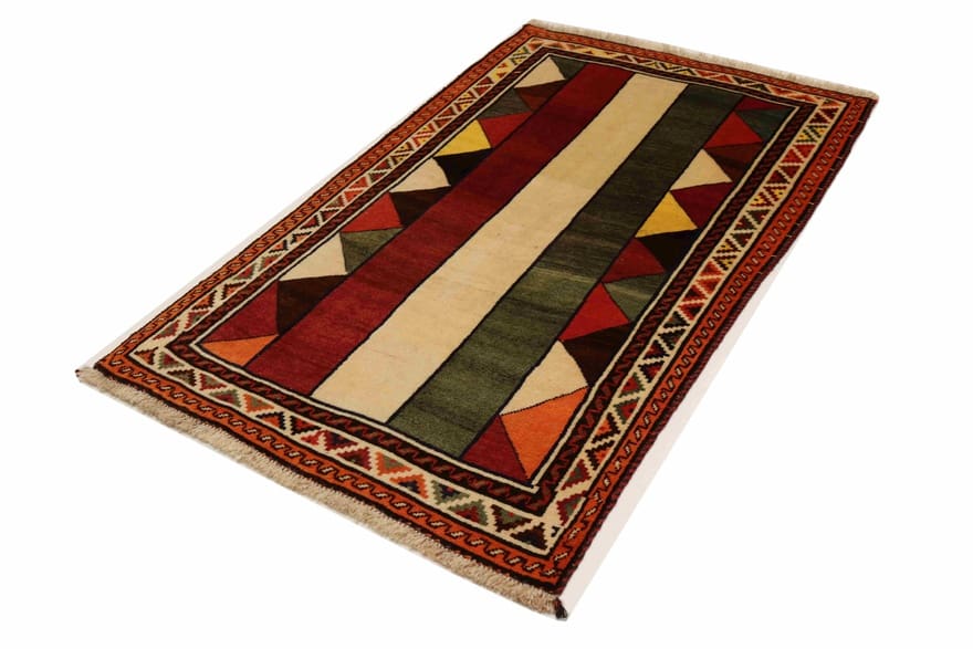 Ghashghai Teppich 177x106 cm, 160.000 Knoten/m², handgeknüpft, Perserteppich