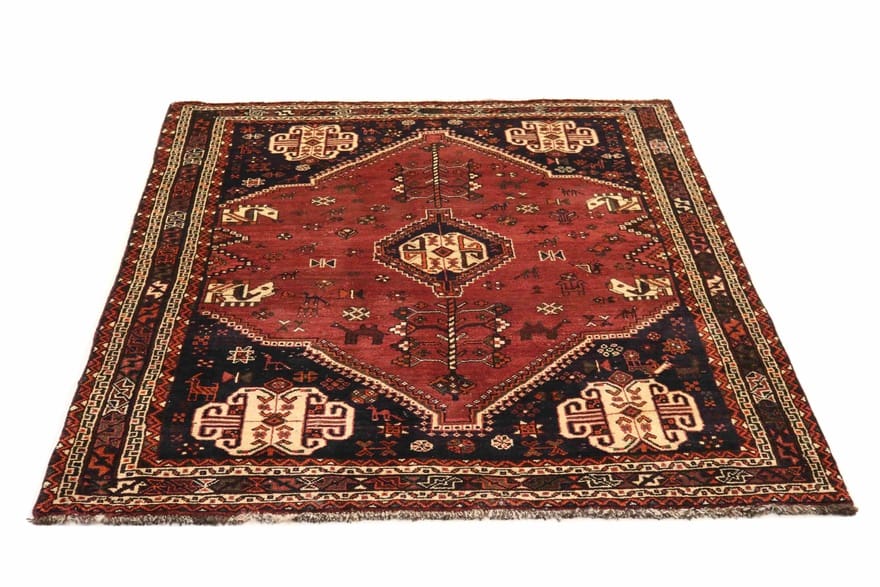 Ghashghai Teppich 205x158 cm, 90.000 Knoten, Perserteppich, handgeknüpft