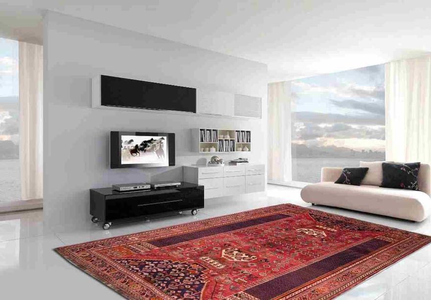 Ghashghai Teppich 279x183 cm, 90.000 Knoten, handgeknüpft, Perserteppich