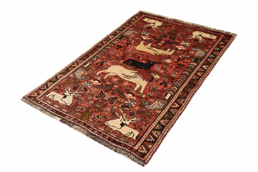 Orientteppich 162x106 cm, Ghashghai, 160.000 Knoten, handgeknüpft