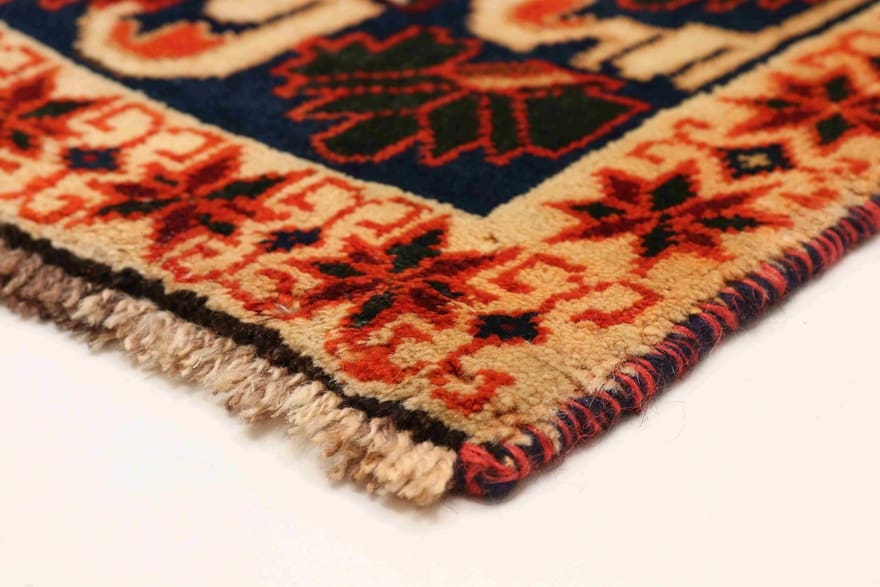 Orientteppich 225x131 cm Ghashgahi, 160.000 Knoten, Handgeknüpft