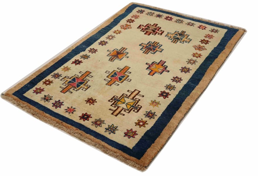 Orientteppich 154x105 cm, 160.000 Knoten, Wolle, Perserteppich, handgeknüpft