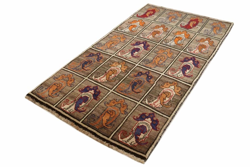 Ghashghai Teppich 208x114 cm – Handgeknüpft, Feinster Stil, Orientteppich