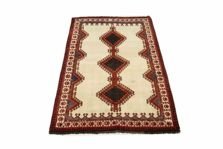 Ghashghai Teppich 226x138 cm, handgeknüpft, feinster Orientteppich
