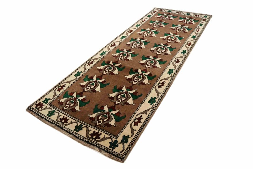 Ghashghai Teppich 308x106 cm, traditionell handgeknüpft, Perserteppich