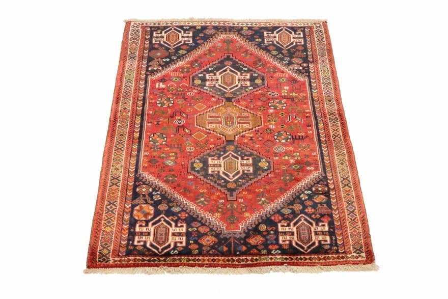 Orientteppich Ghashghai 159x110 cm, handgeknüpft, feinster Stil