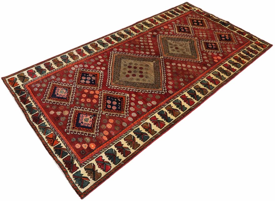 Ghashghai Teppich 286x144 cm – Handgeknüpft, Orientteppich