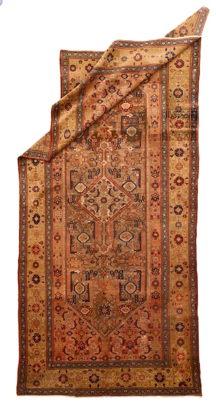 Antiker Malayer Teppich 367x165 cm – 95 Jahre, handgeknüpft
