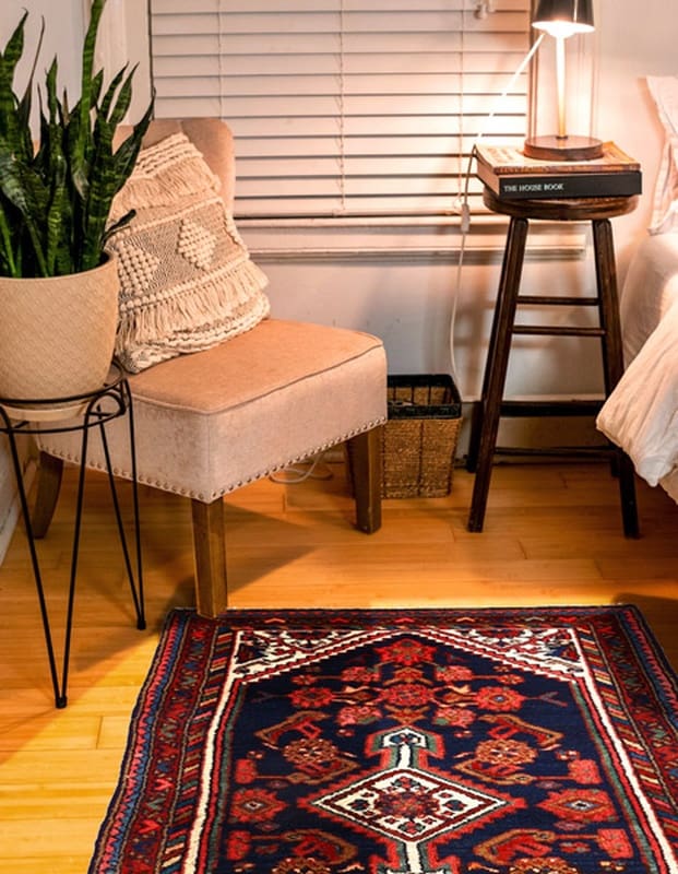 Handgeknüpfter Perserteppich 156x79 cm, 128.000 Knoten, Blau/Türkis