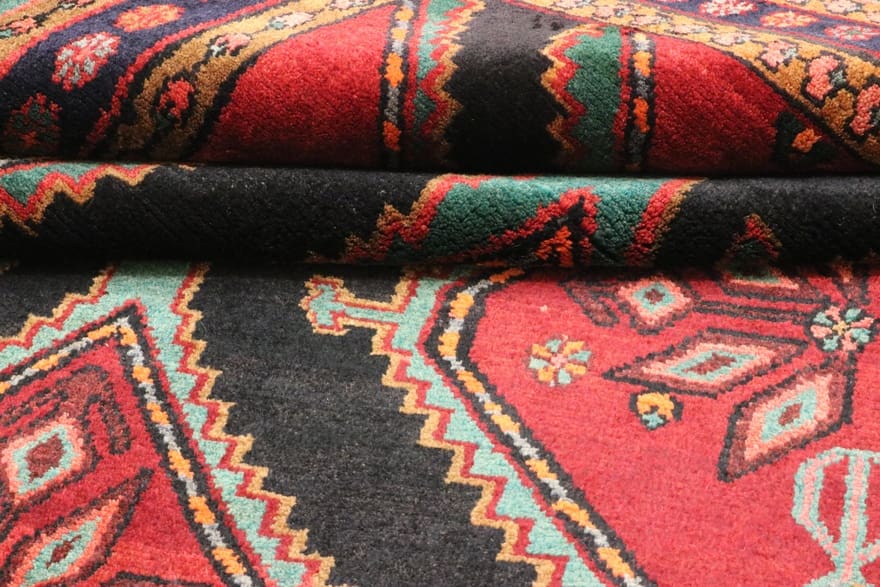 Hamadan Teppich 234x141 cm, 128.000 Knoten/m², handgeknüpft, Perserteppich