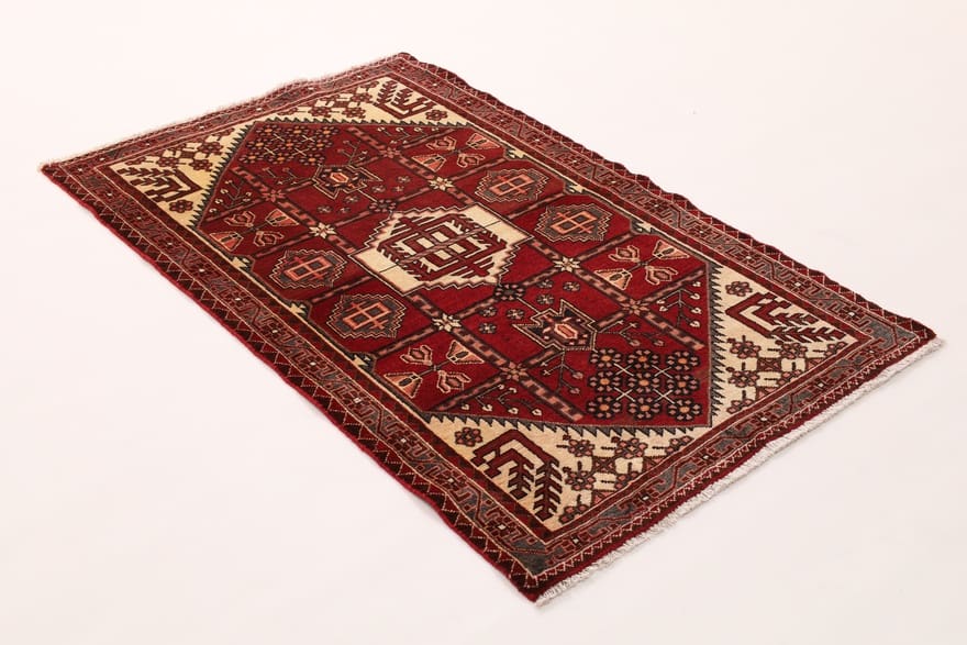 Hamadan Teppich 172x108 cm - Semi-antiker Orientteppich handgeknüpft