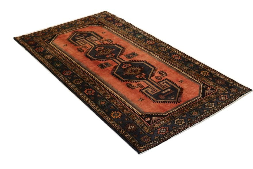 Zanjan Teppich 229x131 cm, antik, handgeknüpft, Orientteppich