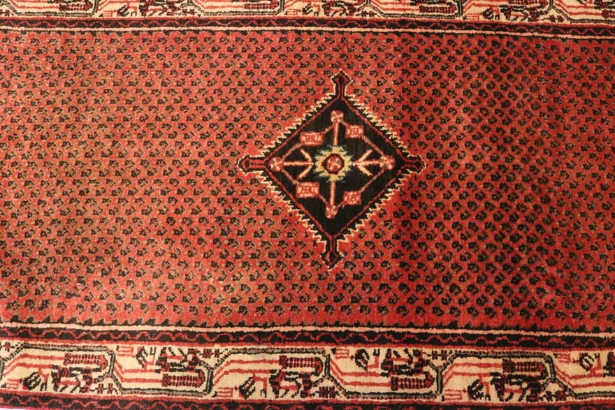 Hamadan Teppich 397x83 cm – antik, handgeknüpft, Perserteppich