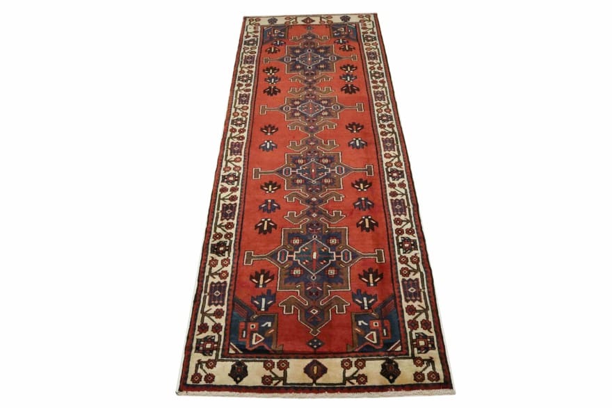 Orientteppich 318x111 cm - antik, Hamedan, handgeknüpft