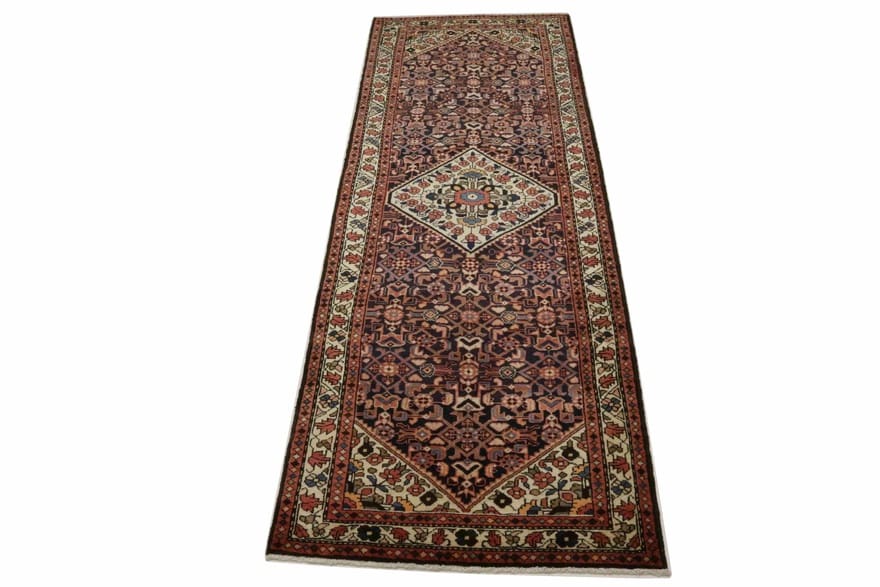 Hamadan Teppich 313x112 cm – Antik, handgeknüpft, Orientteppich