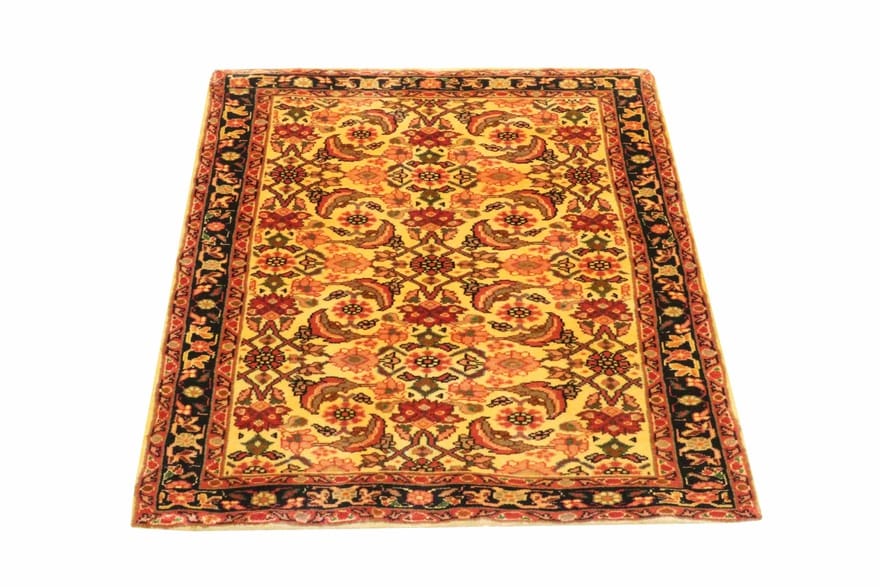 Handgeknüpfter Orientteppich 144x98 cm Marineblau, Wolle, Hamedan