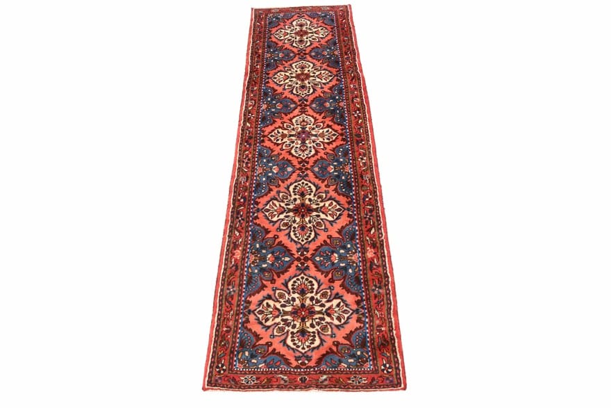 Rudbar Teppich 304x83 cm, antik, Hamedan, handgeknüpft