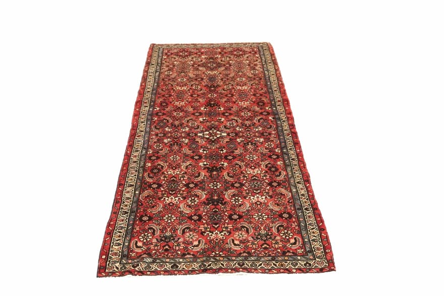 Orientteppich Hamadan 317x117 cm – Antik, handgeknüpft