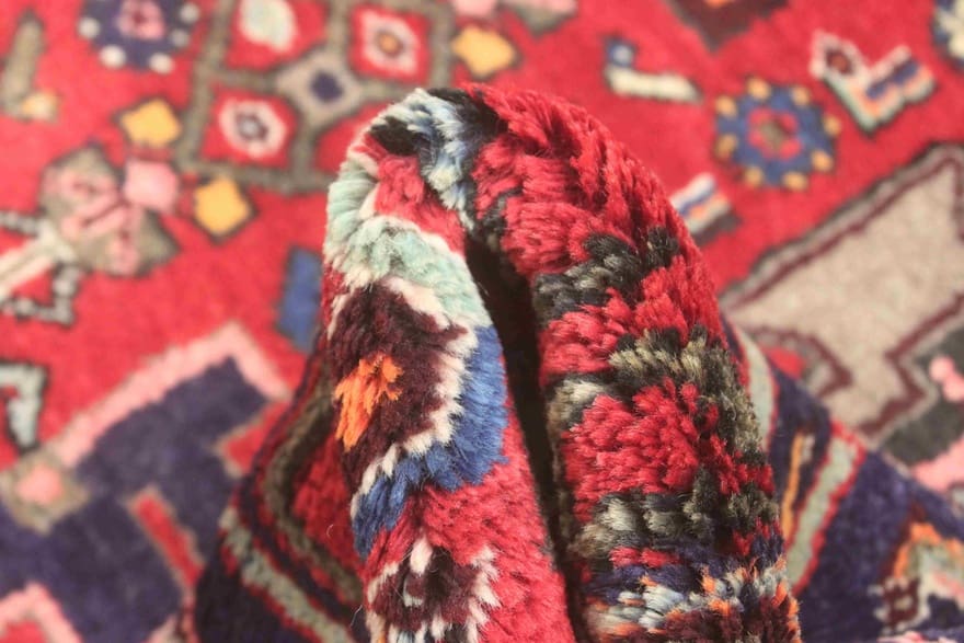 Hamadan Teppich 289x126 cm, semi-antiker Orientteppich, handgeknüpft