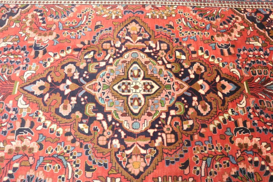 Lilian Teppich 300x217 cm, antik, handgeknüpft, Perserteppich