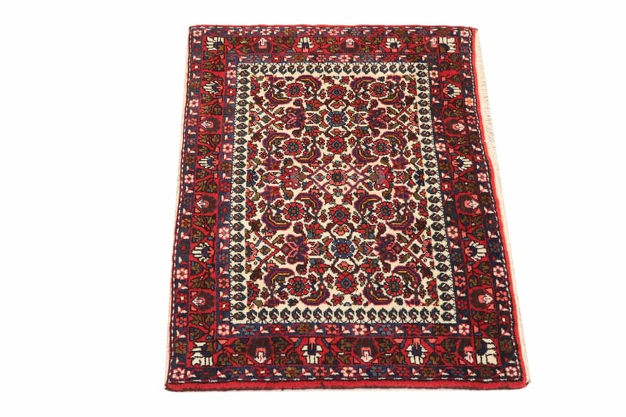 Rudbar Teppich 109x71 cm, antik, handgeknüpft, Perserteppich