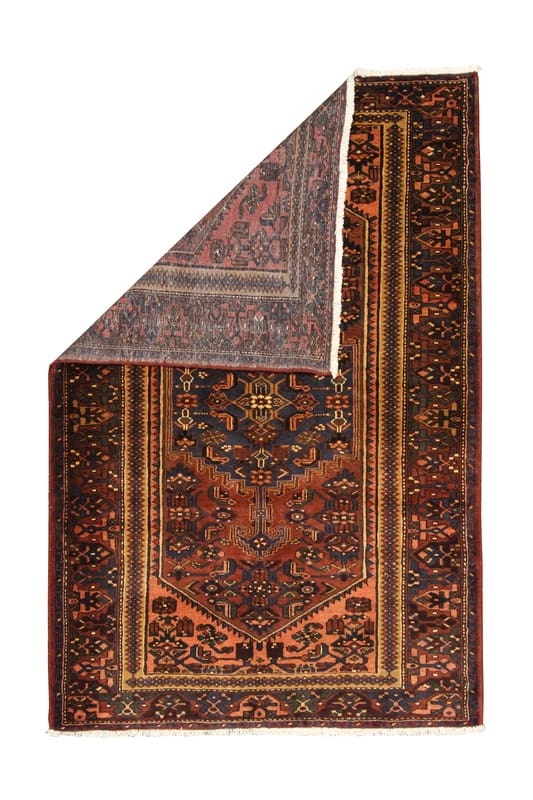 Hamadan Teppich 224x149 cm | antik, handgeknüpft, Perserteppich