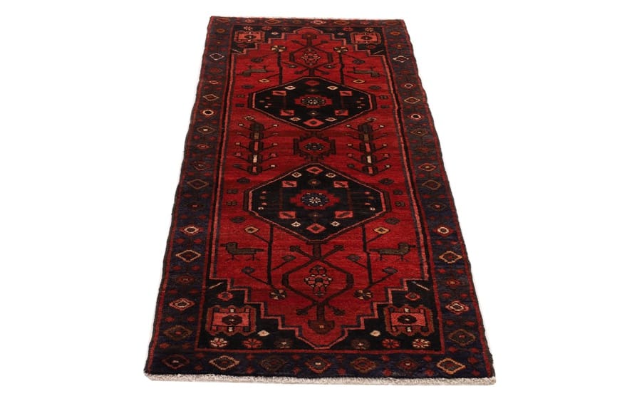 Orientteppich Hamadan 208x81 cm – semi-antiker Stil, handgeknüpft