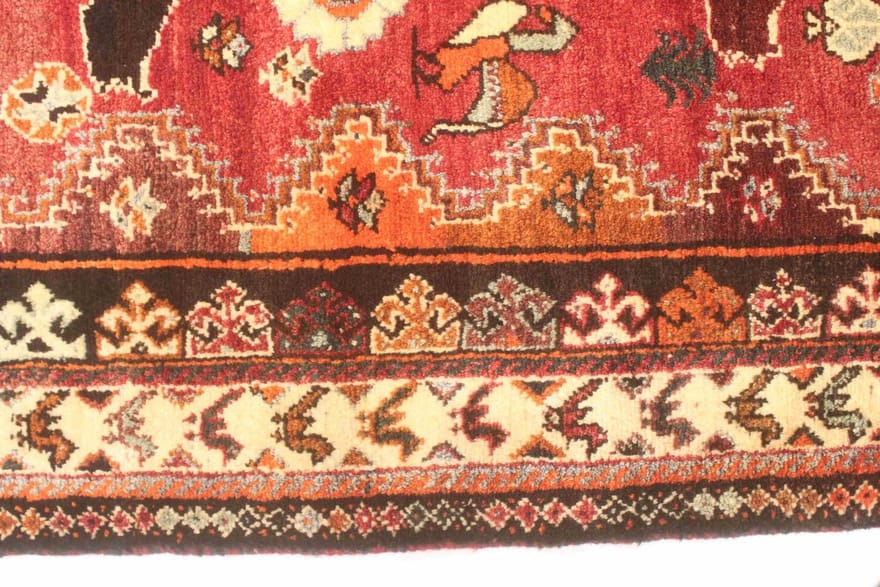 Ghashgahi Teppich 261x172 cm, handgeknüpft, Perserteppich