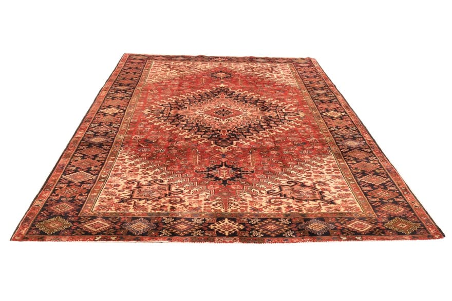 Handgeknüpfter Heriz Orientteppich 336x241 cm – Wolle, traditionelle Muster