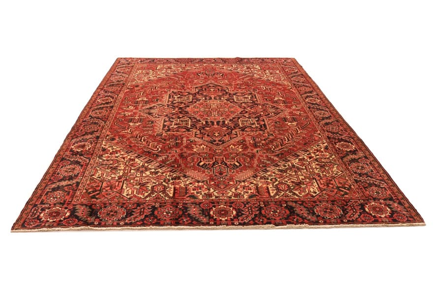 Handgeknüpfter Heriz Orientteppich 349x262 cm – Traditionelles Design