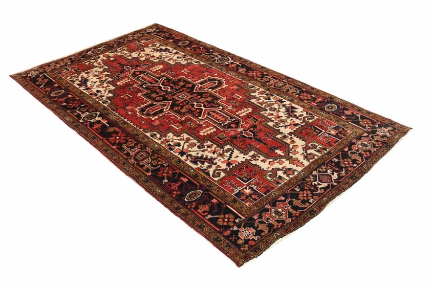 Heriz Orientteppich 337x193 cm – Handgeknüpft, Wolle, rustikal