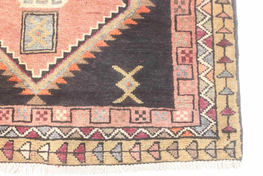 Handgeknüpfter Heriz Orientteppich 389x108 cm – Geometrisches Design