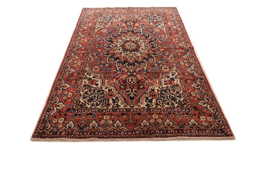 Orientteppich 252x155 cm Bakhtiar-Muster handgeknüpft aus Wolle