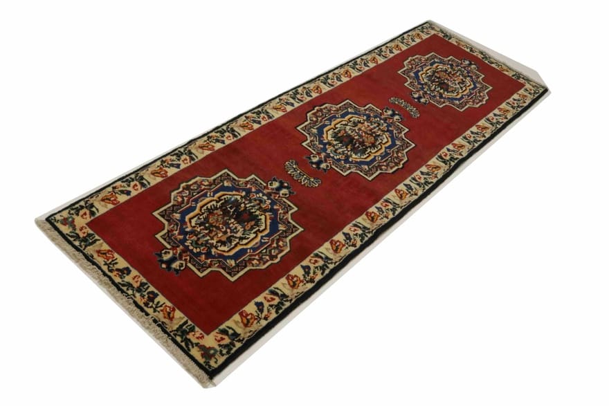 Orientteppich Bakhtiar 300x95 - Handgeknüpft, Muster in Rot