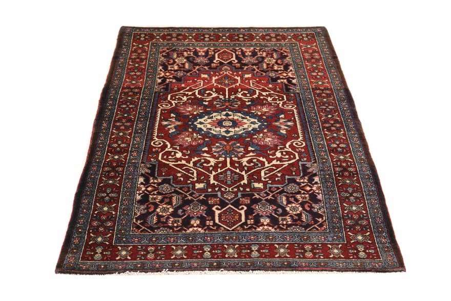 Bakhtiar Teppich 239x134 cm - Strapazierfähig, Gartenmuster, handgeknüpft