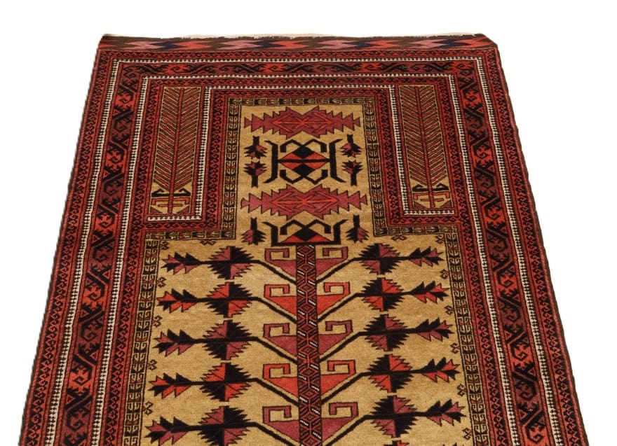 Original Belutsch Teppich 142x99 cm – handgeknüpft, tribal Muster