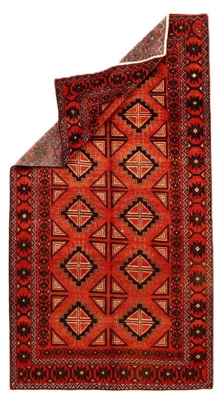 Handgeknüpfter Kurdi Orientteppich 297x160 cm – Geometrisches Design