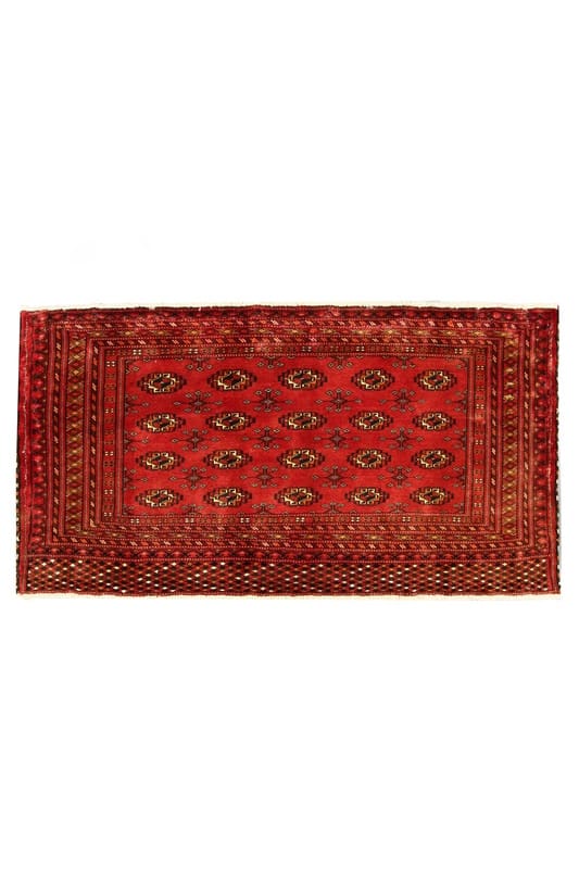 Orientteppich 136x70 cm Turkaman, handgeknüpft aus Wolle