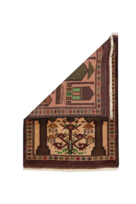 Turkaman Orientteppich 128x88 cm - Handgeknüpft aus Wolle
