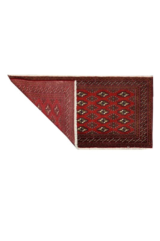 Turkaman Orientteppich 135x65 cm - Handgeknüpft aus Wolle