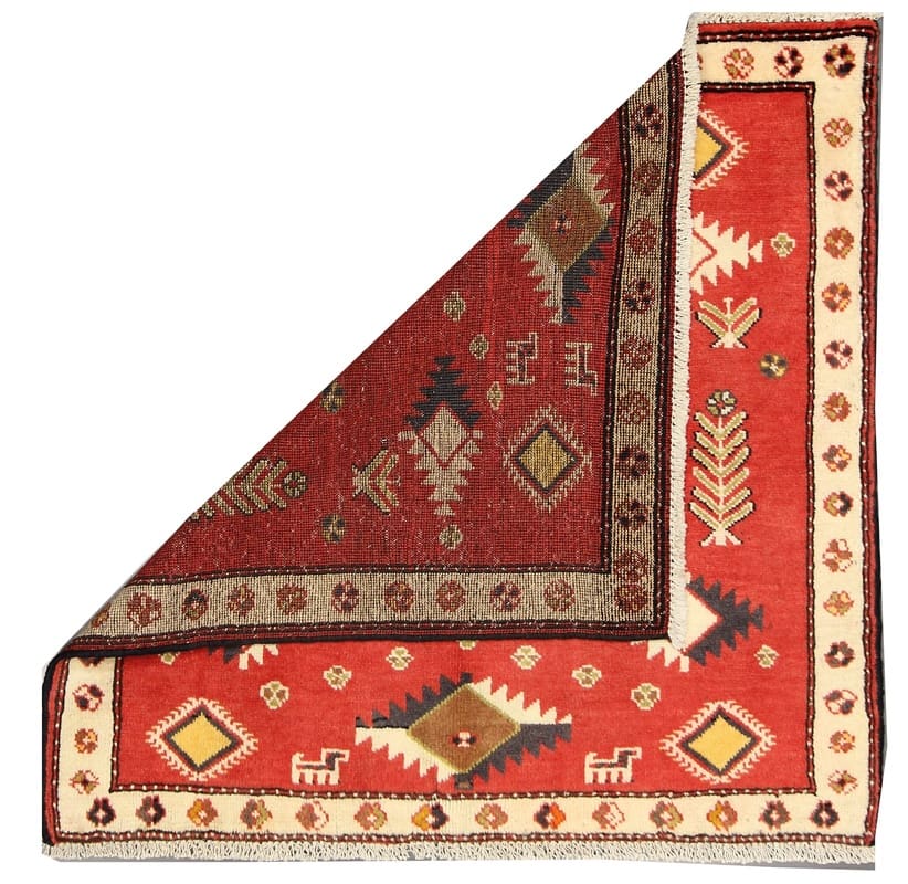 Orientteppich Turkaman 102x102 cm – Handgeknüpft aus Wolle