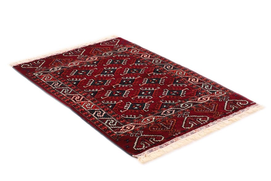Orientteppich Turkaman 124x84 cm - Handgeknüpft, 100% Wolle